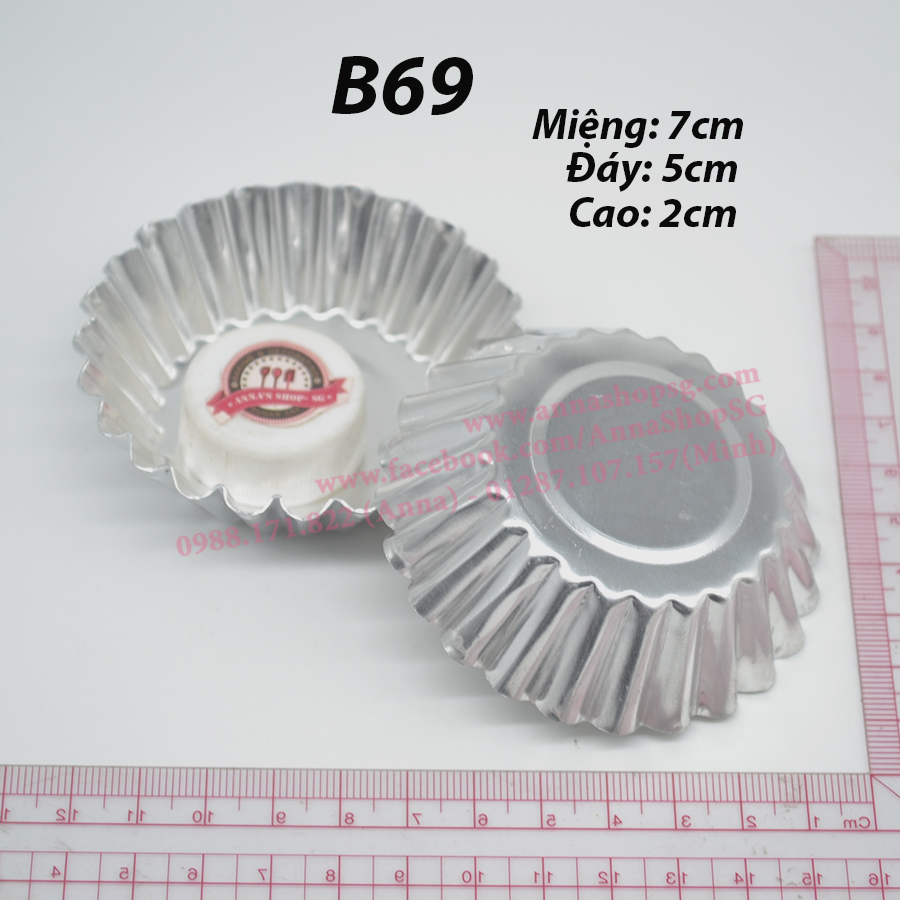 CHÉN TART BÈO 7CM B69
