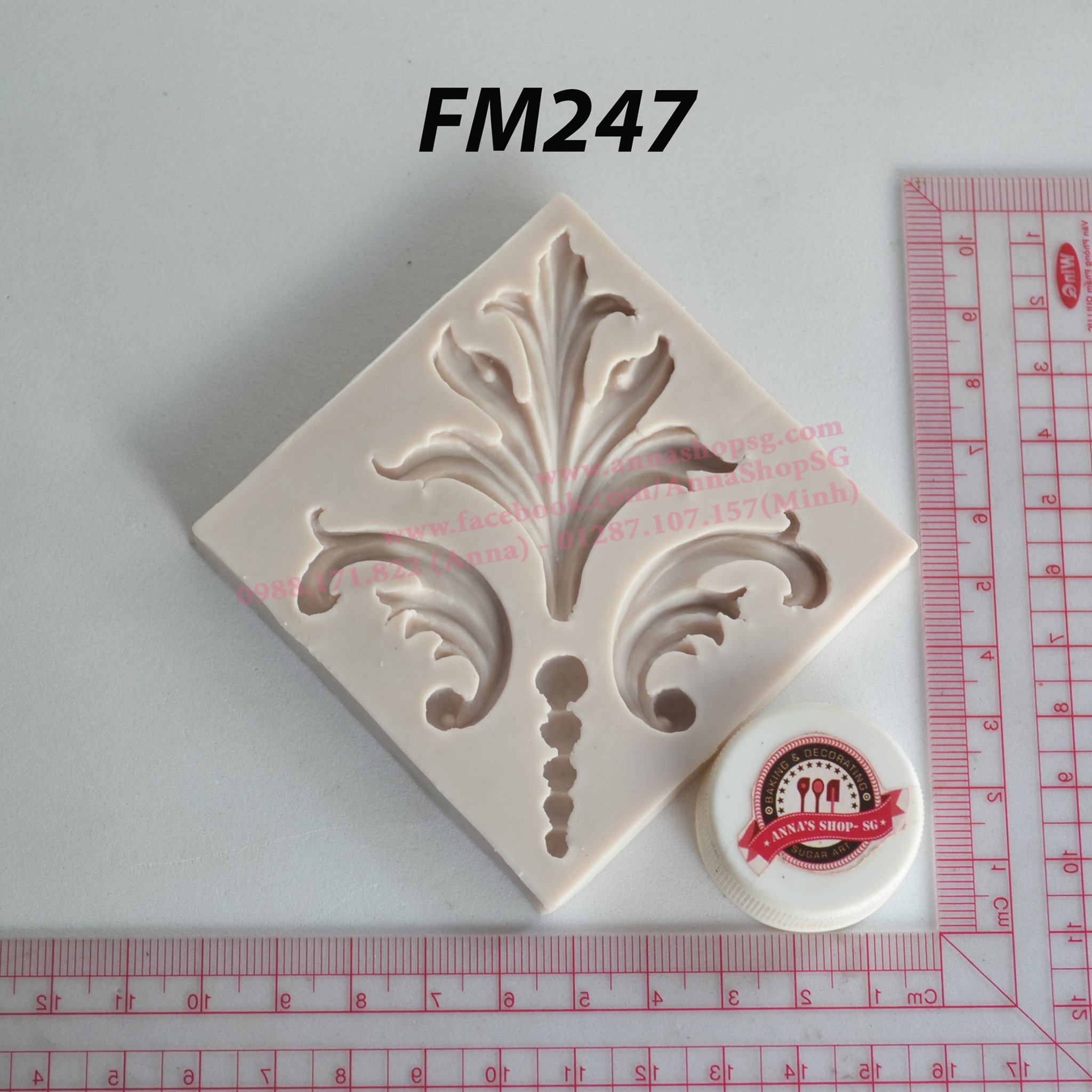 KHUÔN FONDANT 4 VIỀN CỔ ĐIỂN FM247