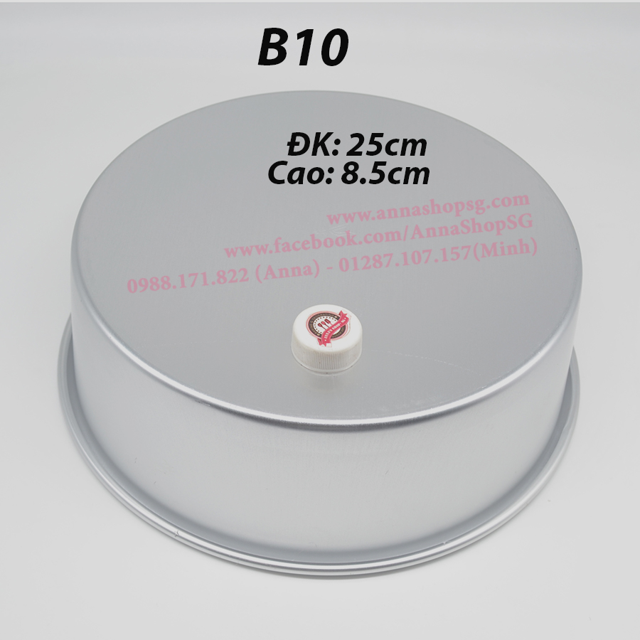 KHUÔN TRÒN ĐẾ LIỀN 25CM B10