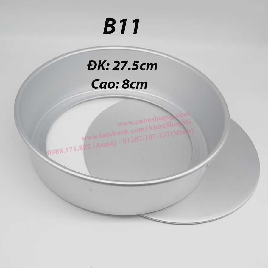 KHUÔN TRÒN ĐẾ RỜI 27.5CM B11