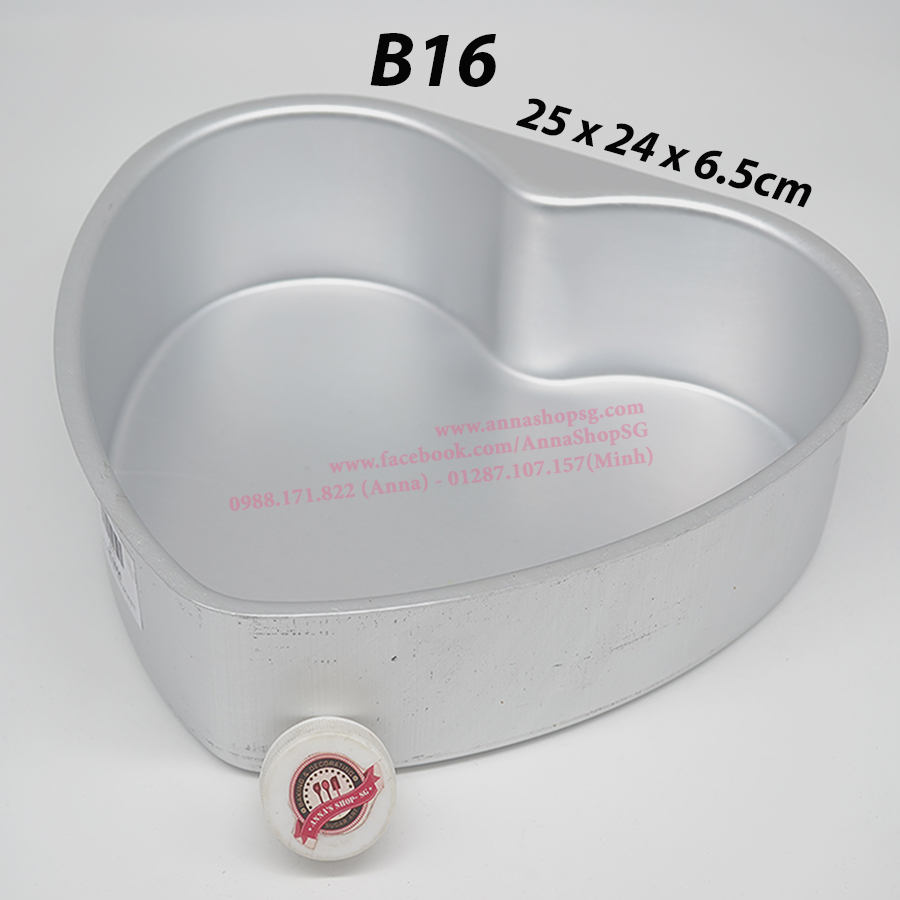 KHUÔN TIM ĐẾ LIỀN 25CM B16