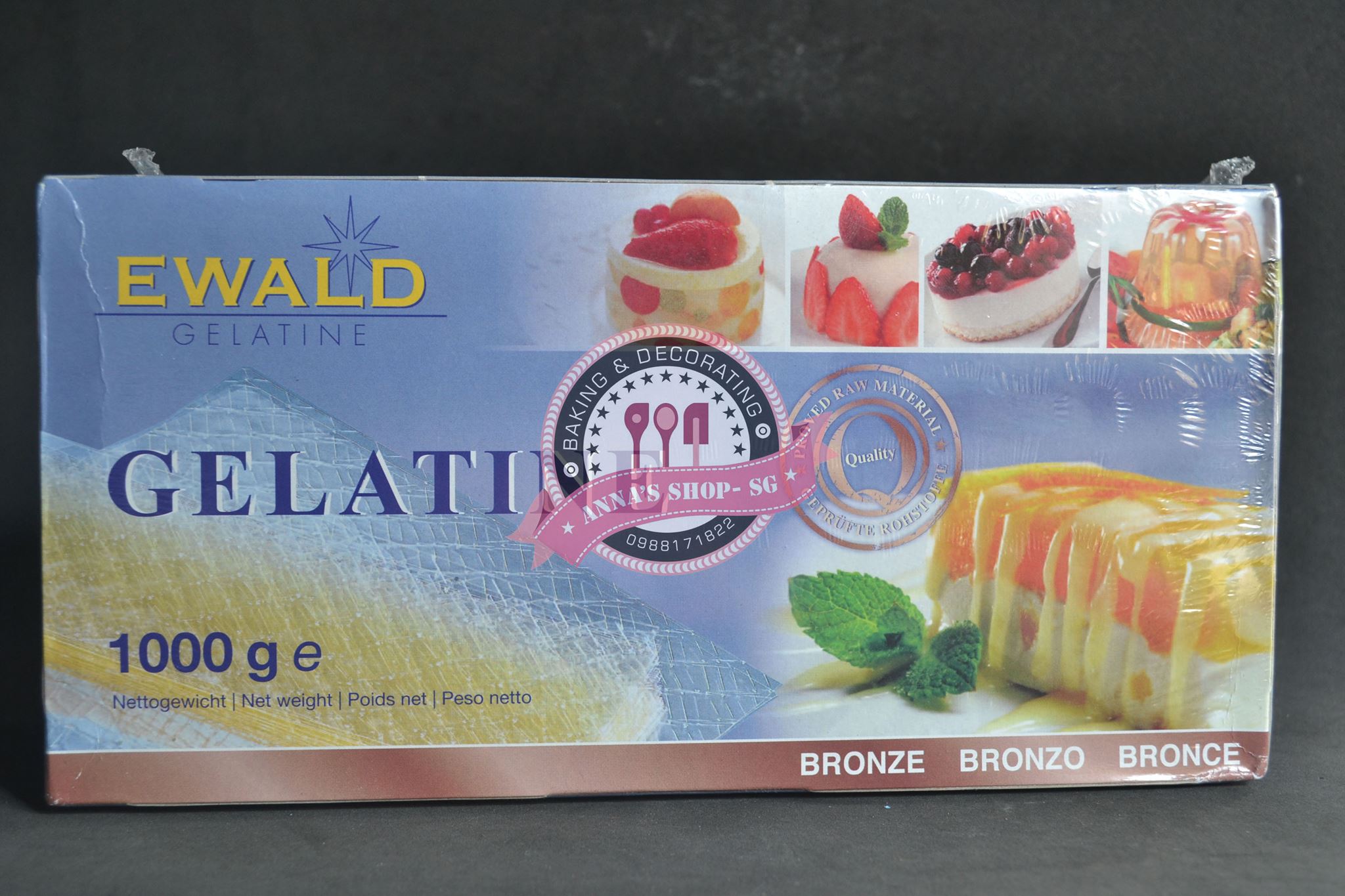 10 LÁ GELATINE EDWARD (ĐỨC)