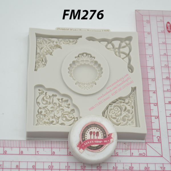 KHUÔN FONDANT VIỀN VUÔNG FM276