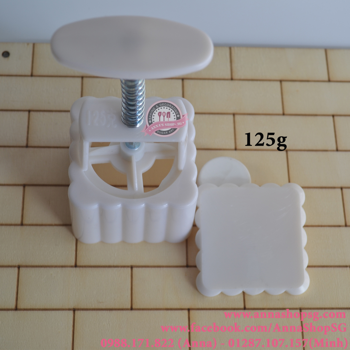 ẤN MẶT TRƠN 125G VUÔNG