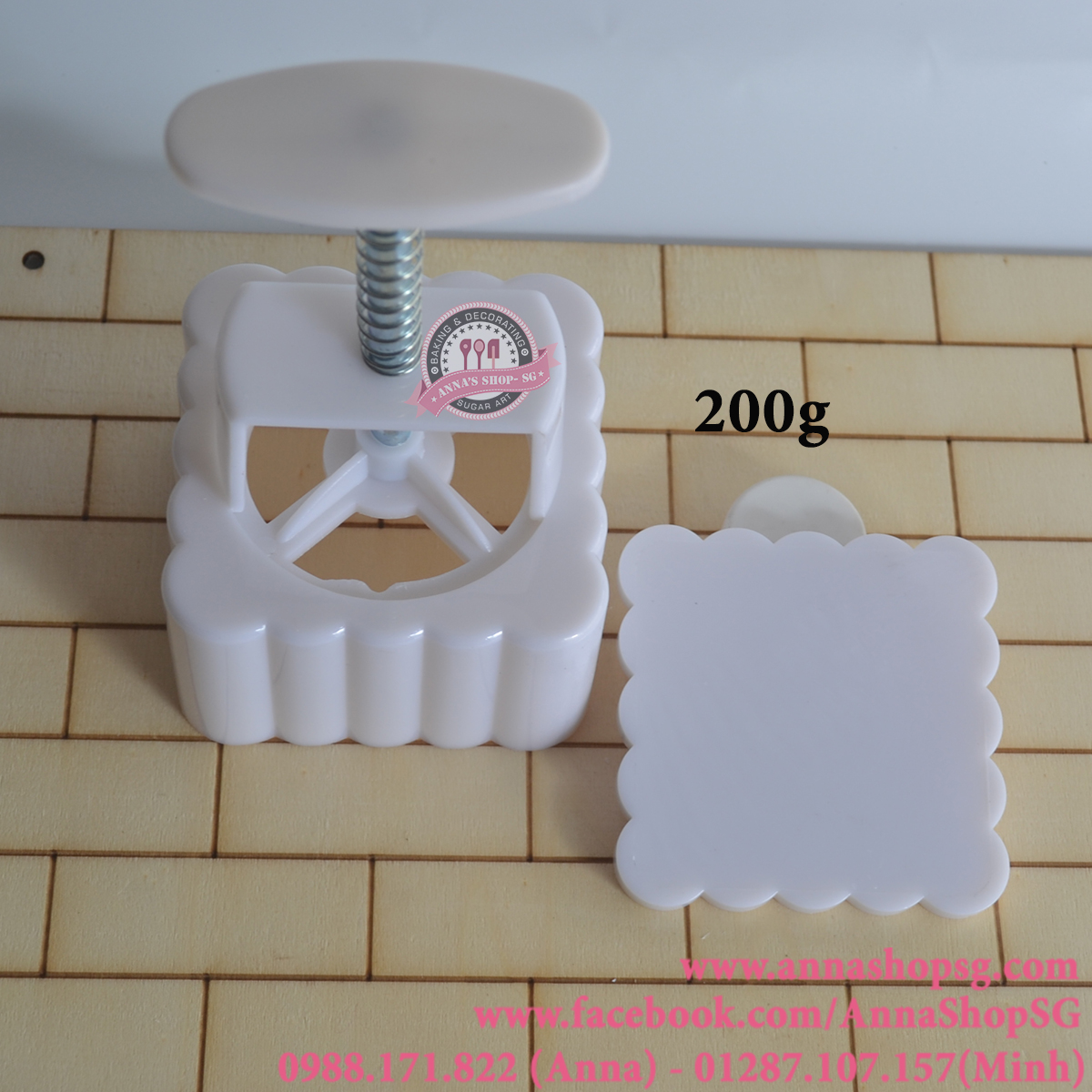 ẤN MẶT TRƠN 200G VUÔNG
