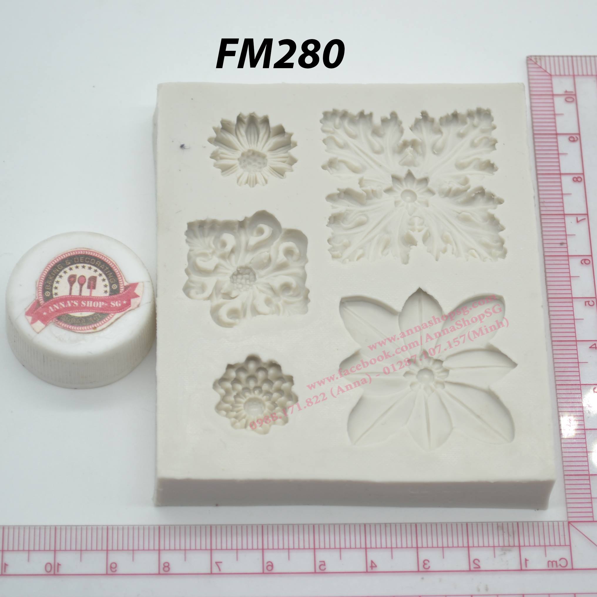 KHUÔN 5 HOA CỔ ĐIỂN FM280