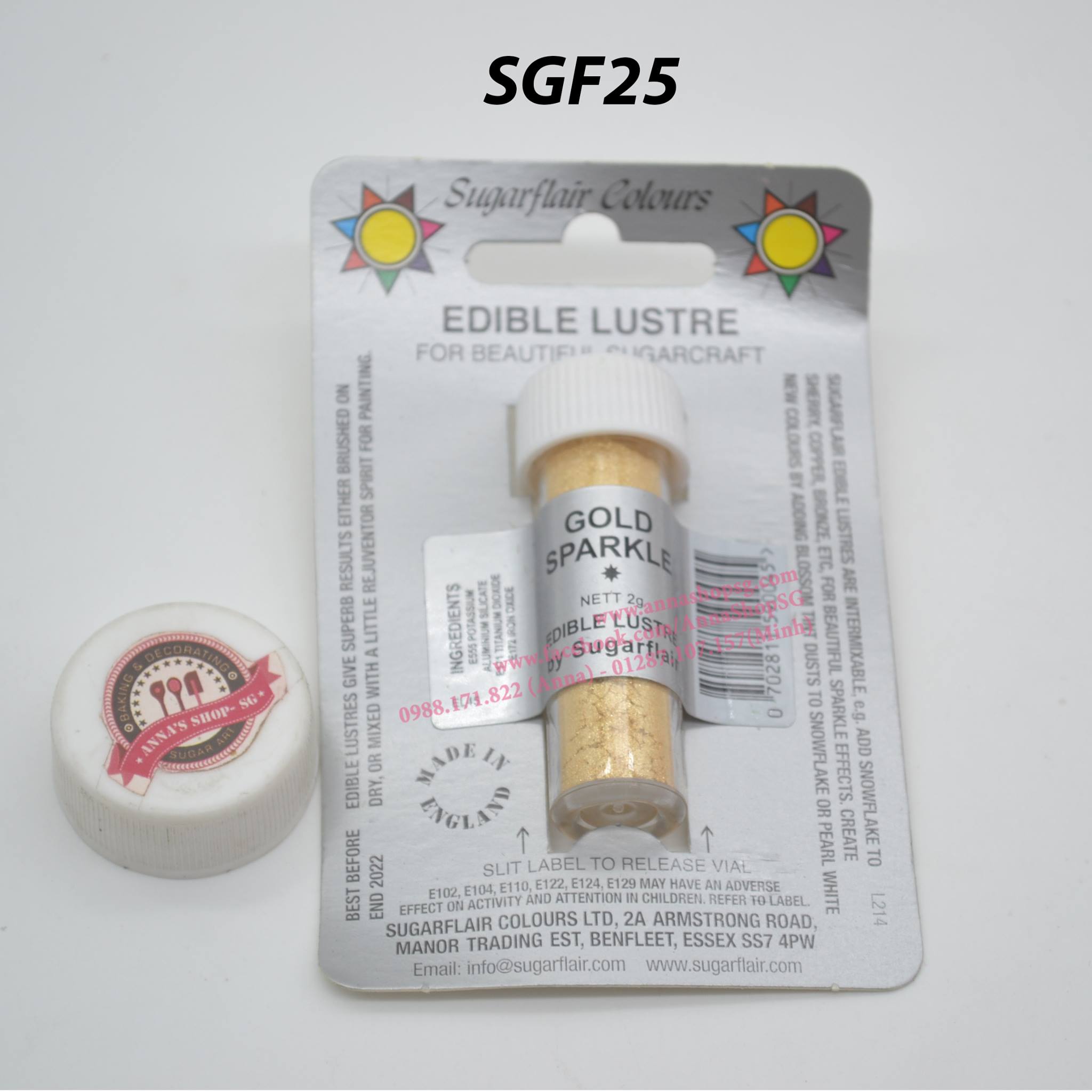 MÀU NHŨ BỘT ( LUSTRE DUST) GOLD SPARKLE SGF25