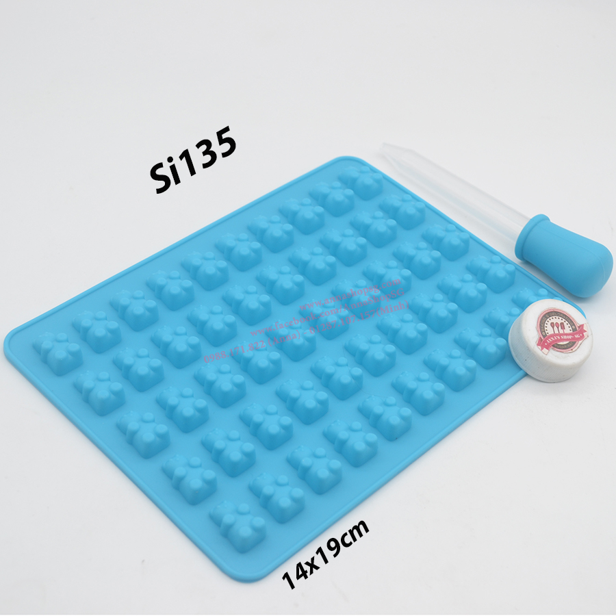 KHUÔN GẤU LÀM KẸO DẺO SI135