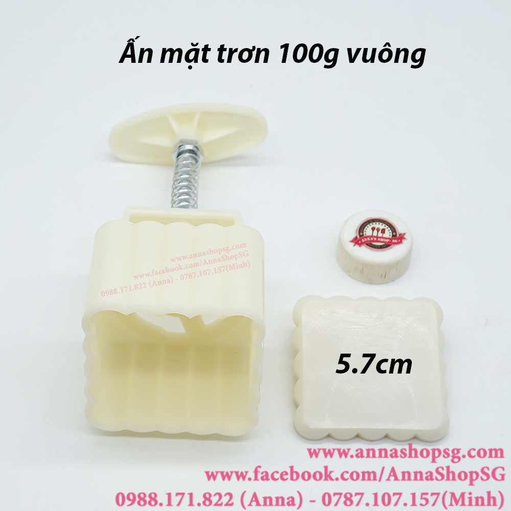 ẤN MẶT TRƠN 100g VUÔNG