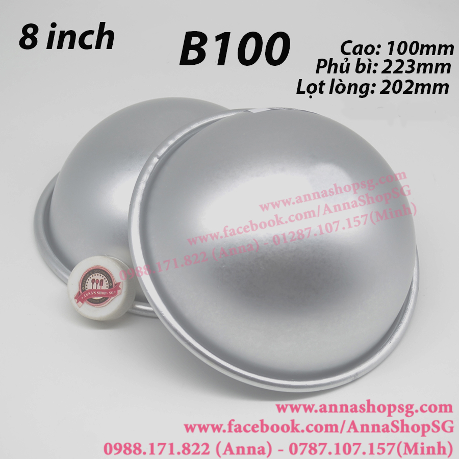 KHUÔN BÁN CẦU 8INCH B100