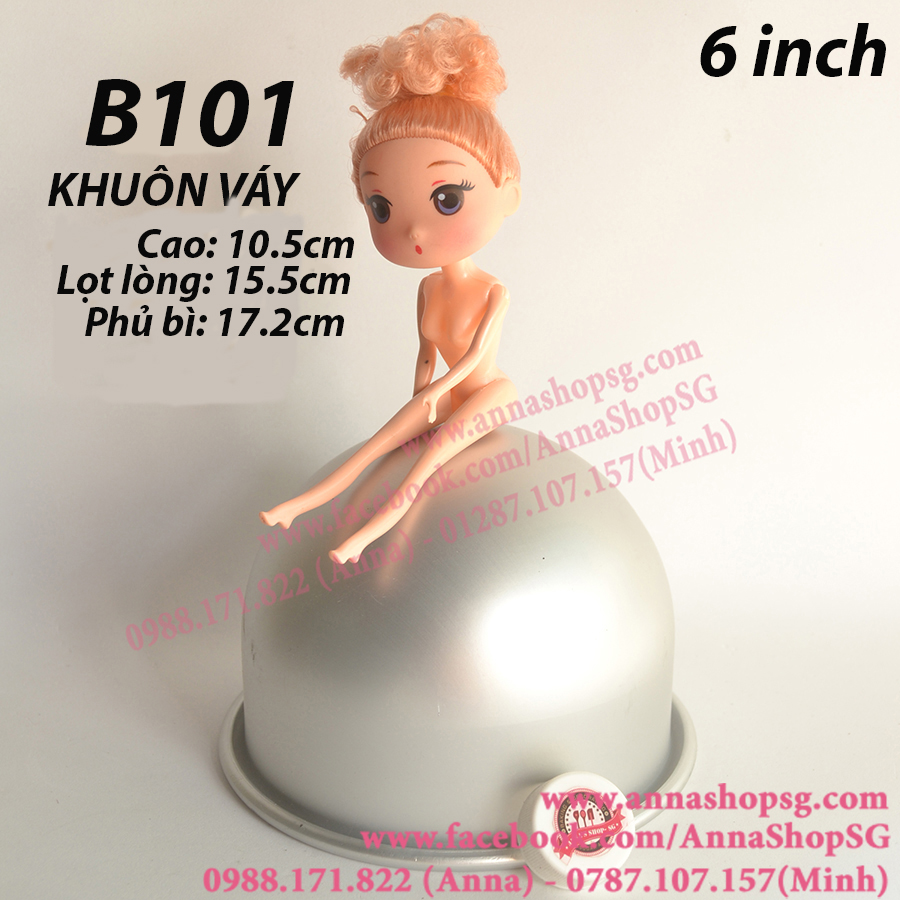 KHUÔN VÁY 6INCH B101