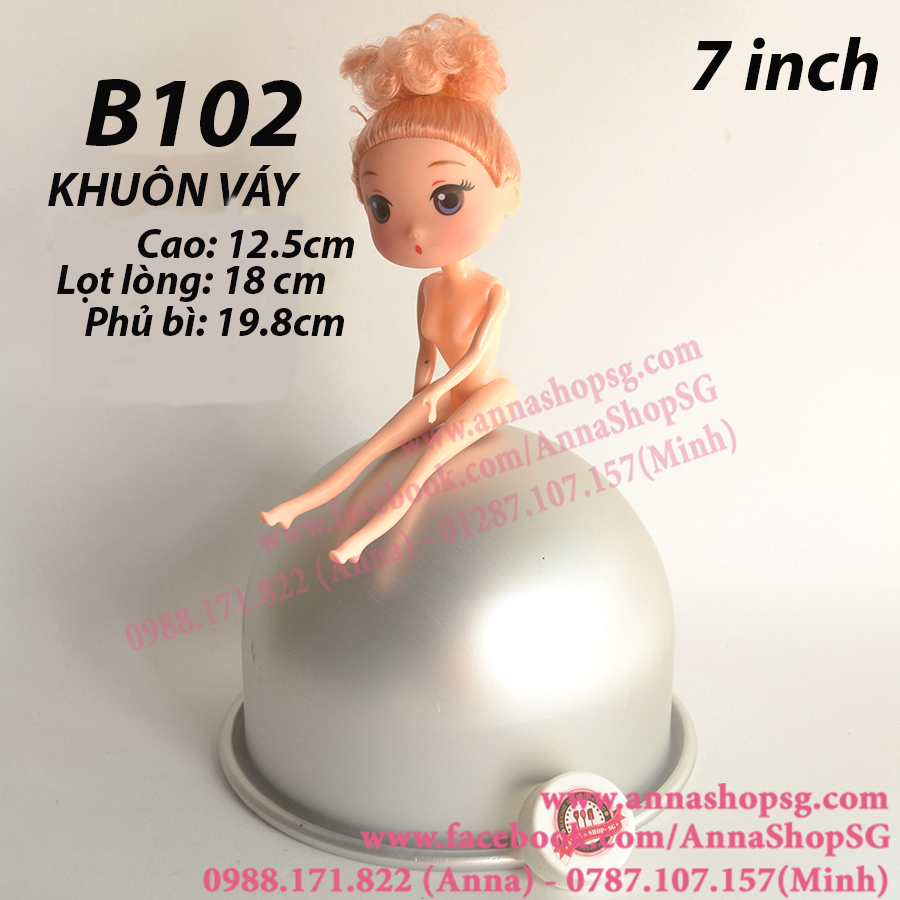 KHUÔN VÁY 7INCH B102