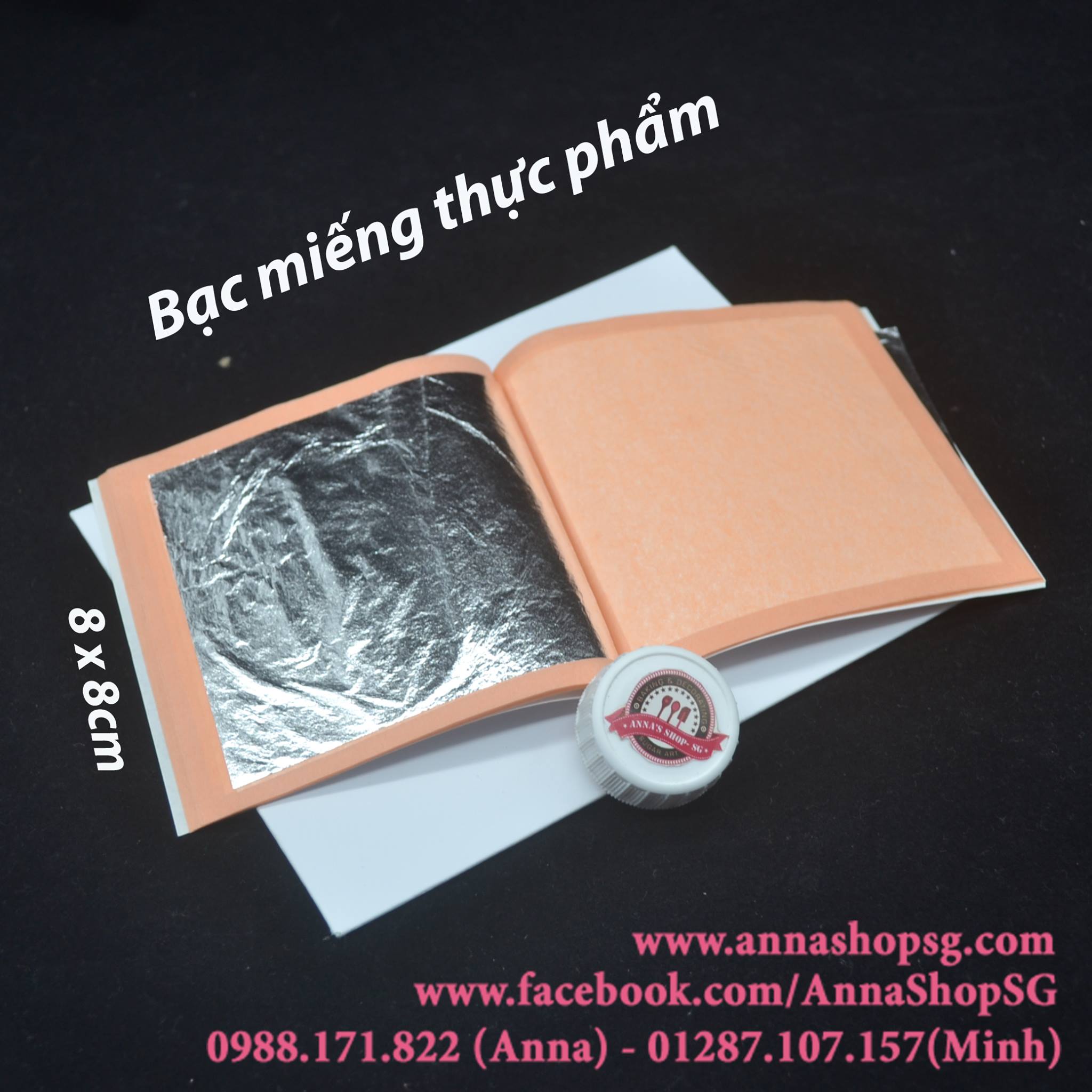 LÁ BẠC THỰC PHẨM 80mm  (1 MIẾNG )