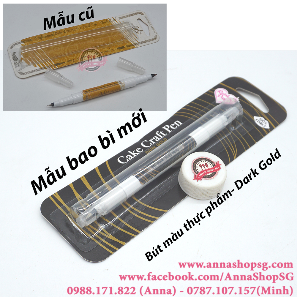 BÚT MÀU THƯC PHẨM DARK GOLD