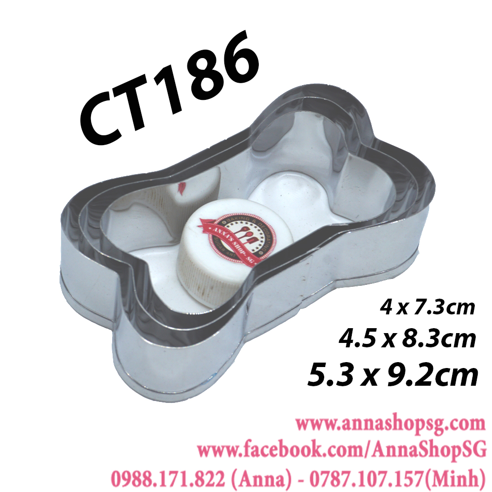 SET CUTTER INOX XƯƠNG CHÓ CT186