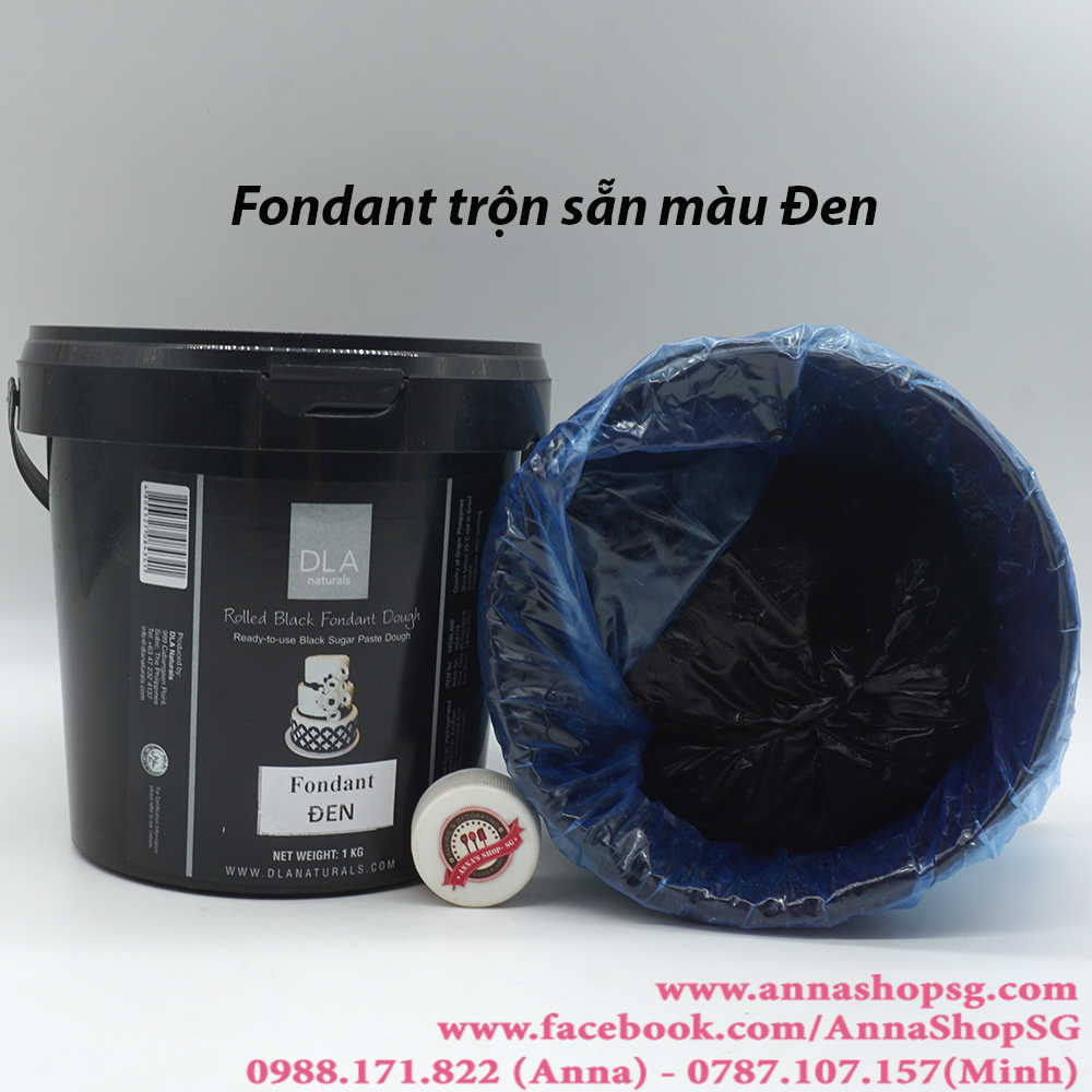 FONDANT ĐEN DLA 1KG