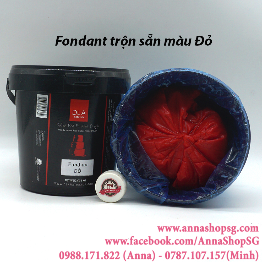 FONDANT ĐỎ DLA 1KG