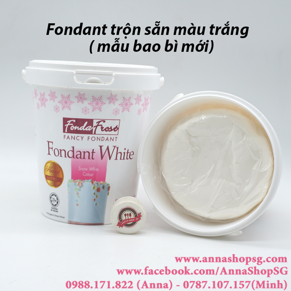 FONDANT TRẮNG TRỘN SẴN HIỆU FANCY (1Kg)