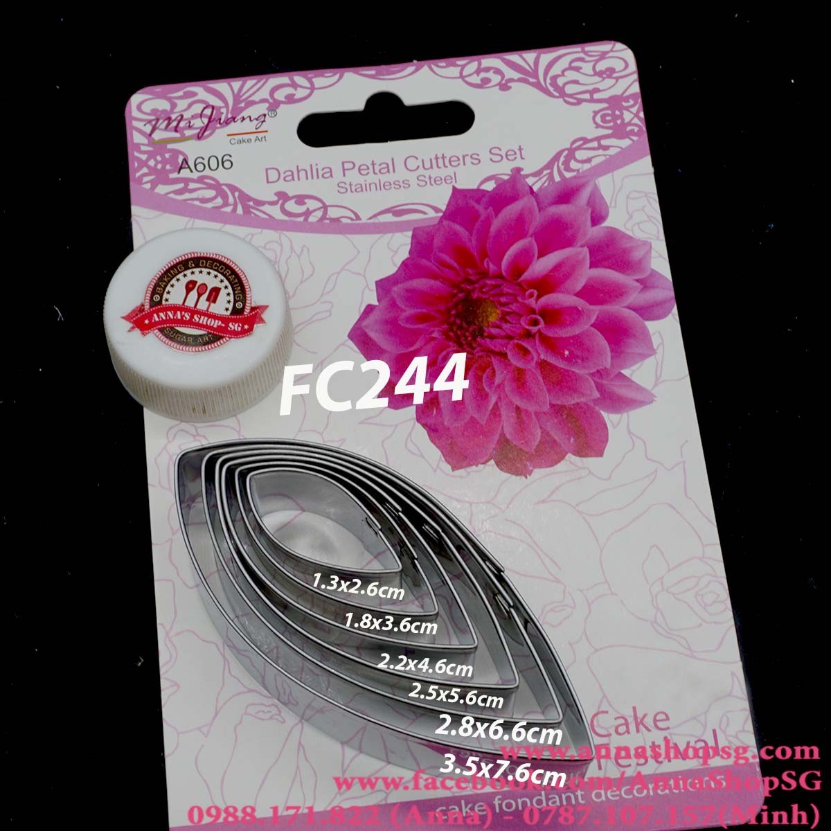 SET CUTTER HOA THƯỢC DƯỢC 6 SIZE FC244