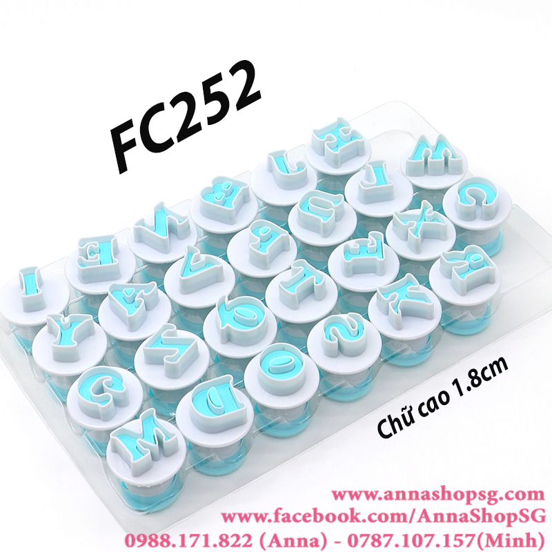 BỘ CHỮ IN ,ẤN LÒXO FC252