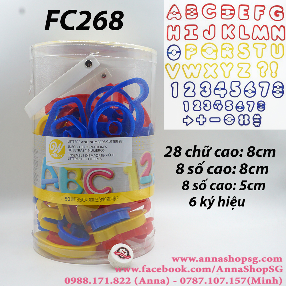 CUTTER CHỮ VÀ SỐ WILTON (50C) FC268