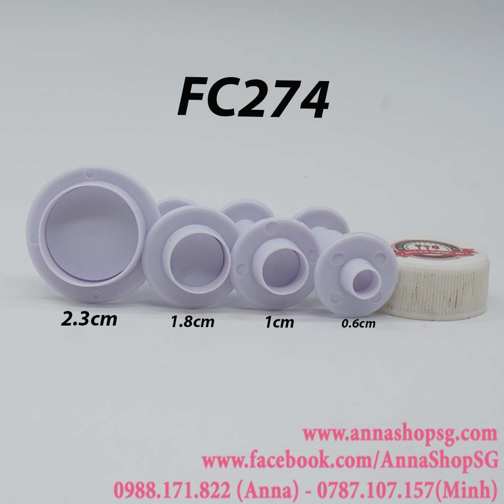 FC274 SET CUTTER LÒXO TRÒN 4 SIZE
