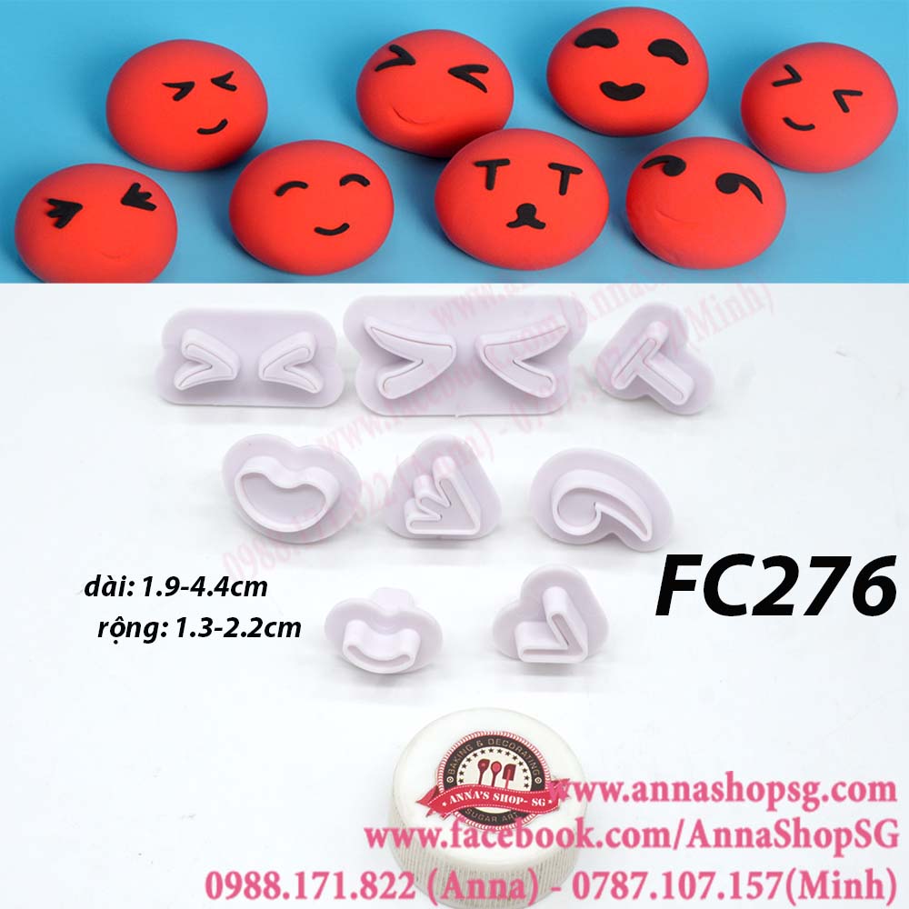 FC276 SET CUTTER TẠO BIỂU CẢM