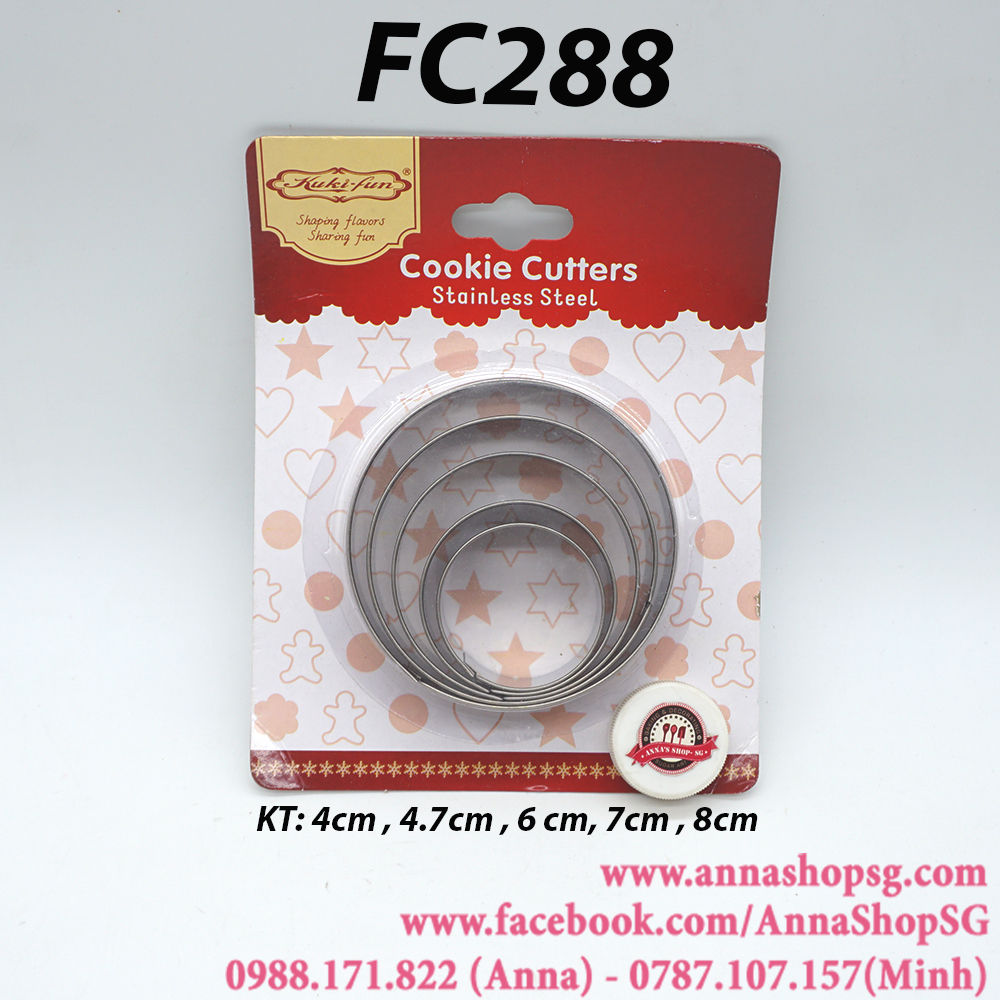 FC288 SET CUTTER TRÒN 5 SIZE