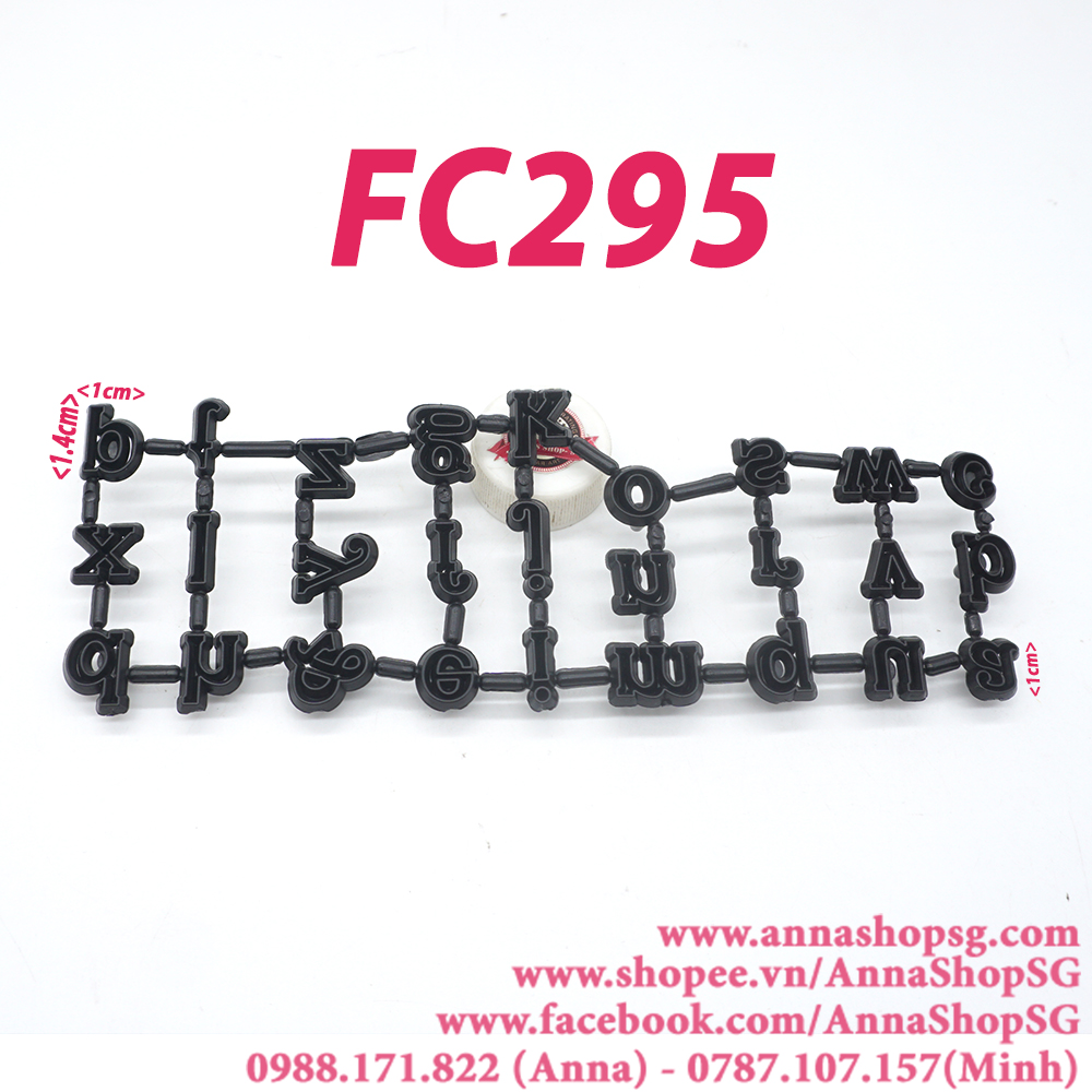 FC295 SET CUTTER CHỮ THƯỜNG 1cm