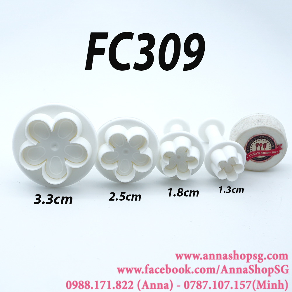 FC309 BỘ KHUÔN CẮT LÒ XO HOA MAI 2