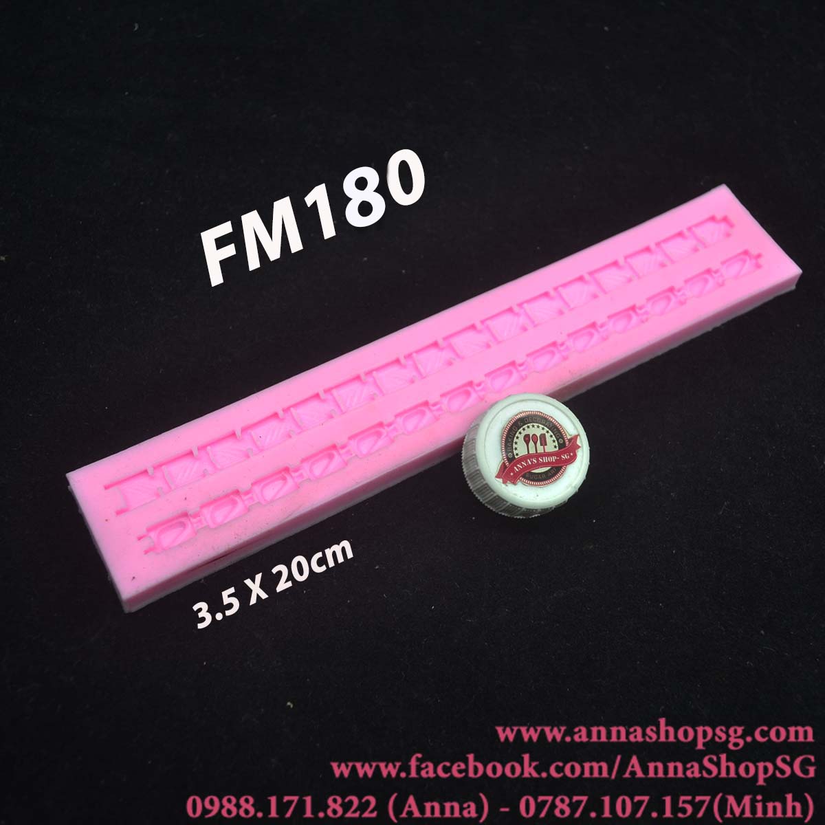 KHUÔN FONDANT DÂY CHUYỀN FM180