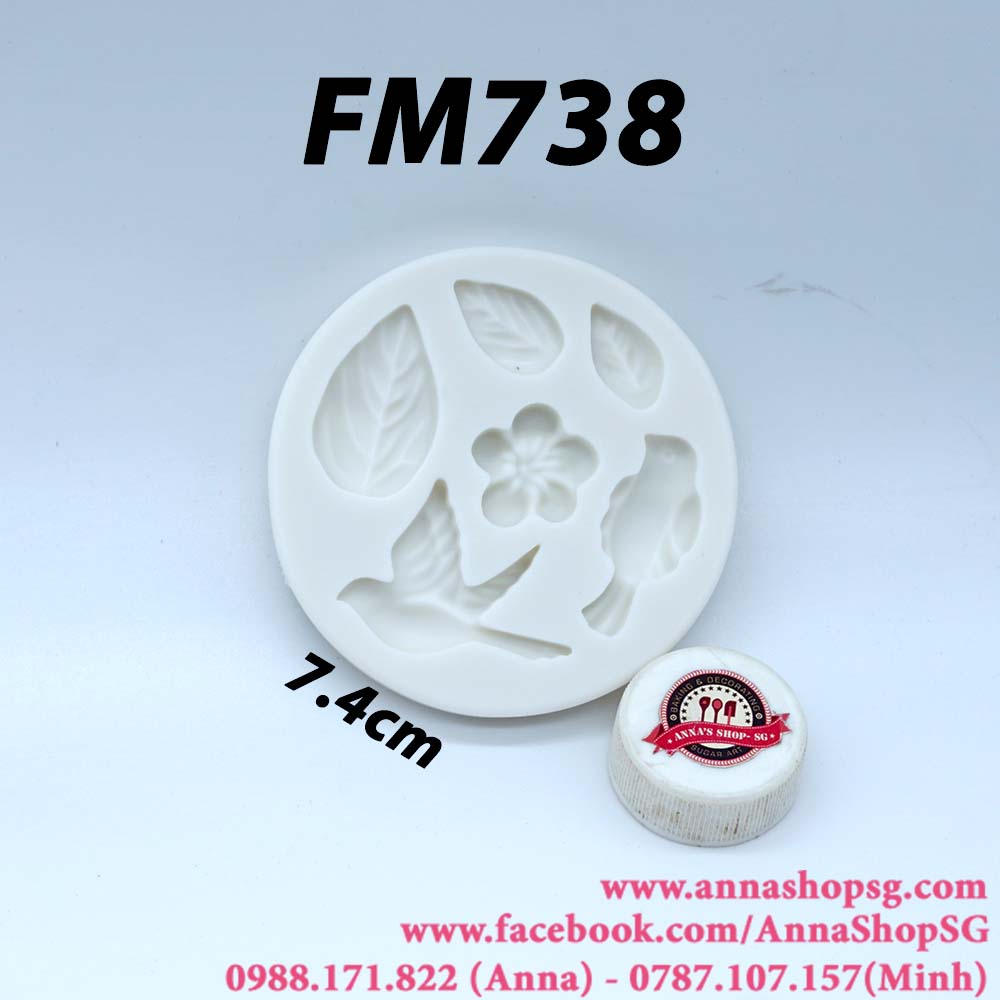 FM738 KHUÔN CHIM VÀ LÁ