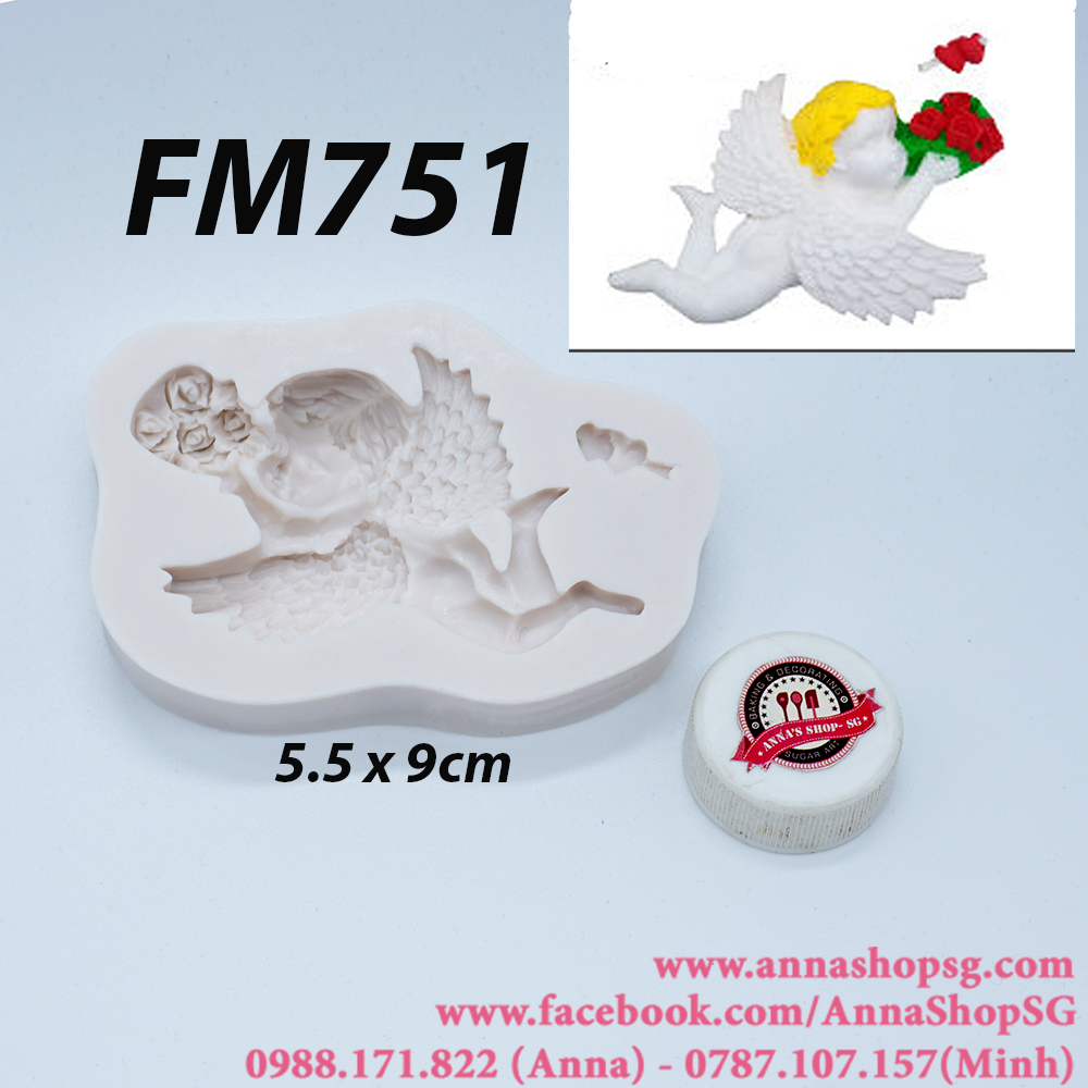 FM751 KHUÔN THIÊN THẦN CẦM HOA