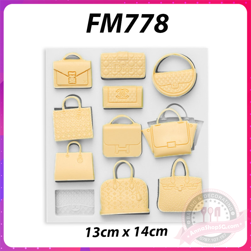FM778 KHUÔN SILICON NHIỀU TÚI XÁCH