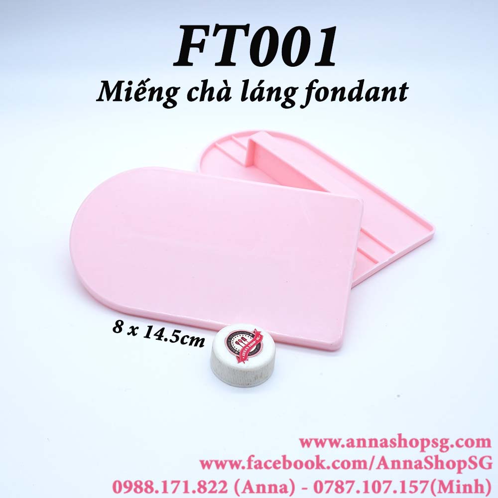 FT001 MIẾNG CHÀ LÁNG FONDANT