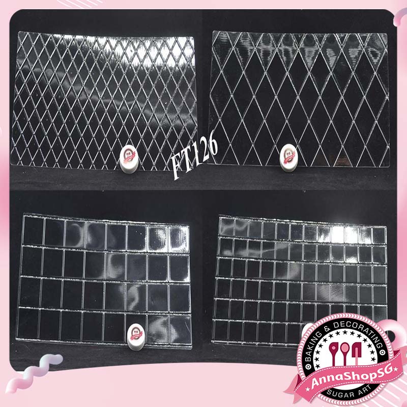 FT126 SET 4 MIẾNG NHỰA TẠO HOA VĂN