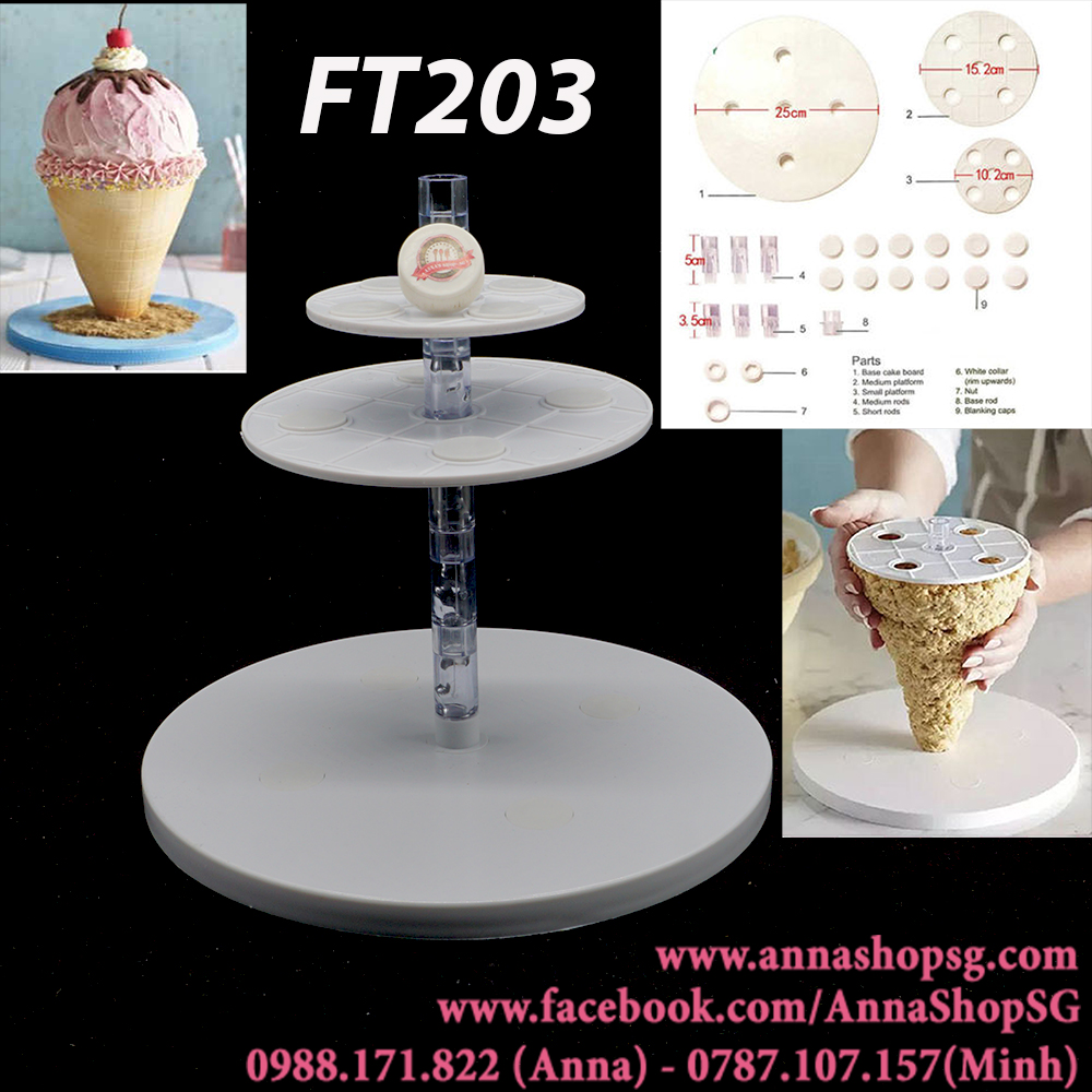 FT203 BỘ GIÁ ĐỞ TẠO HÌNH BÁNH 2