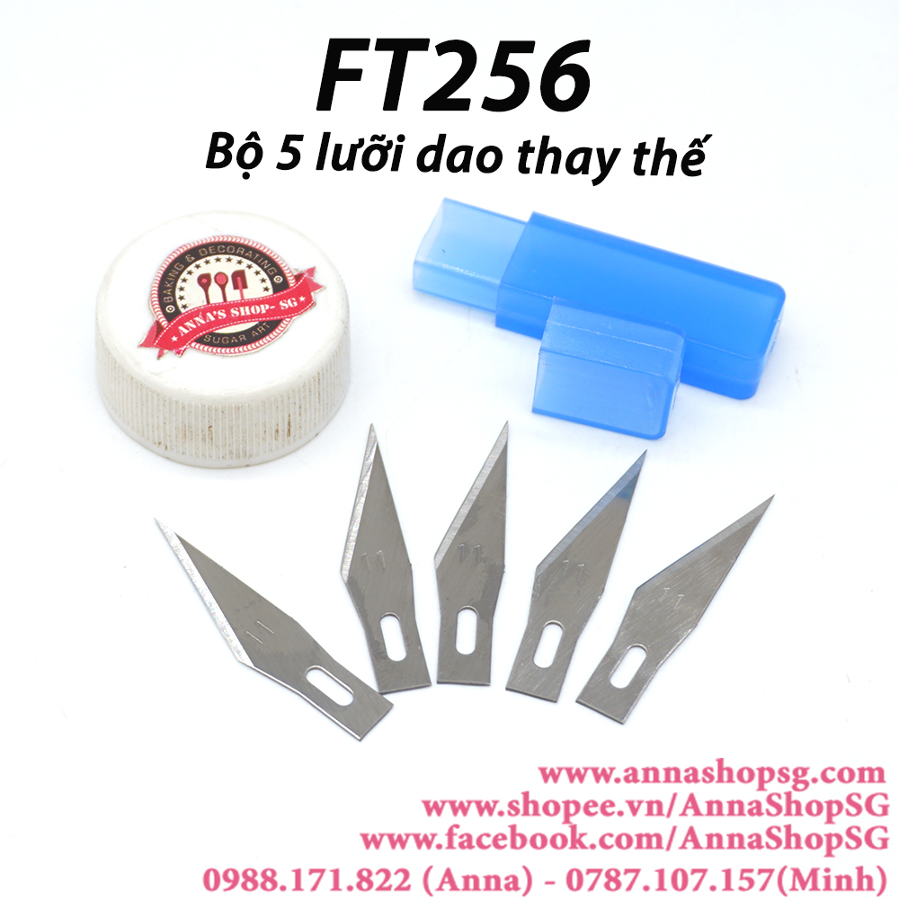 FT256 BỘ 5 LƯỠI DAO THAY THẾ