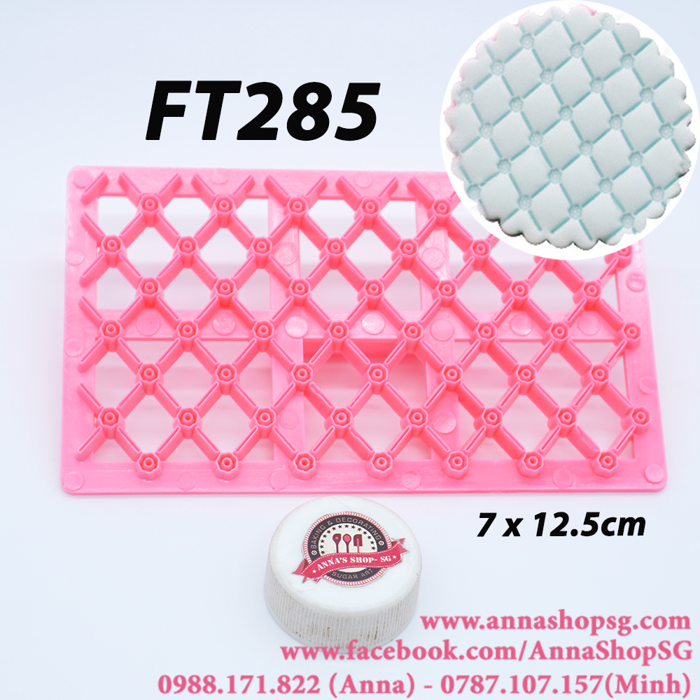 FT285 MIẾNG ẤN TẠO HOA VĂN CHẤM TRÒN