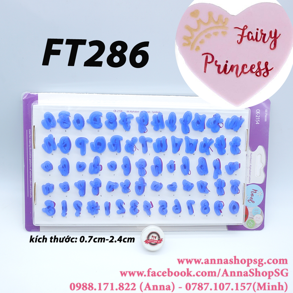 FT286 BỘ ẤN CHỮ VÀ SỐ 66 MÓN