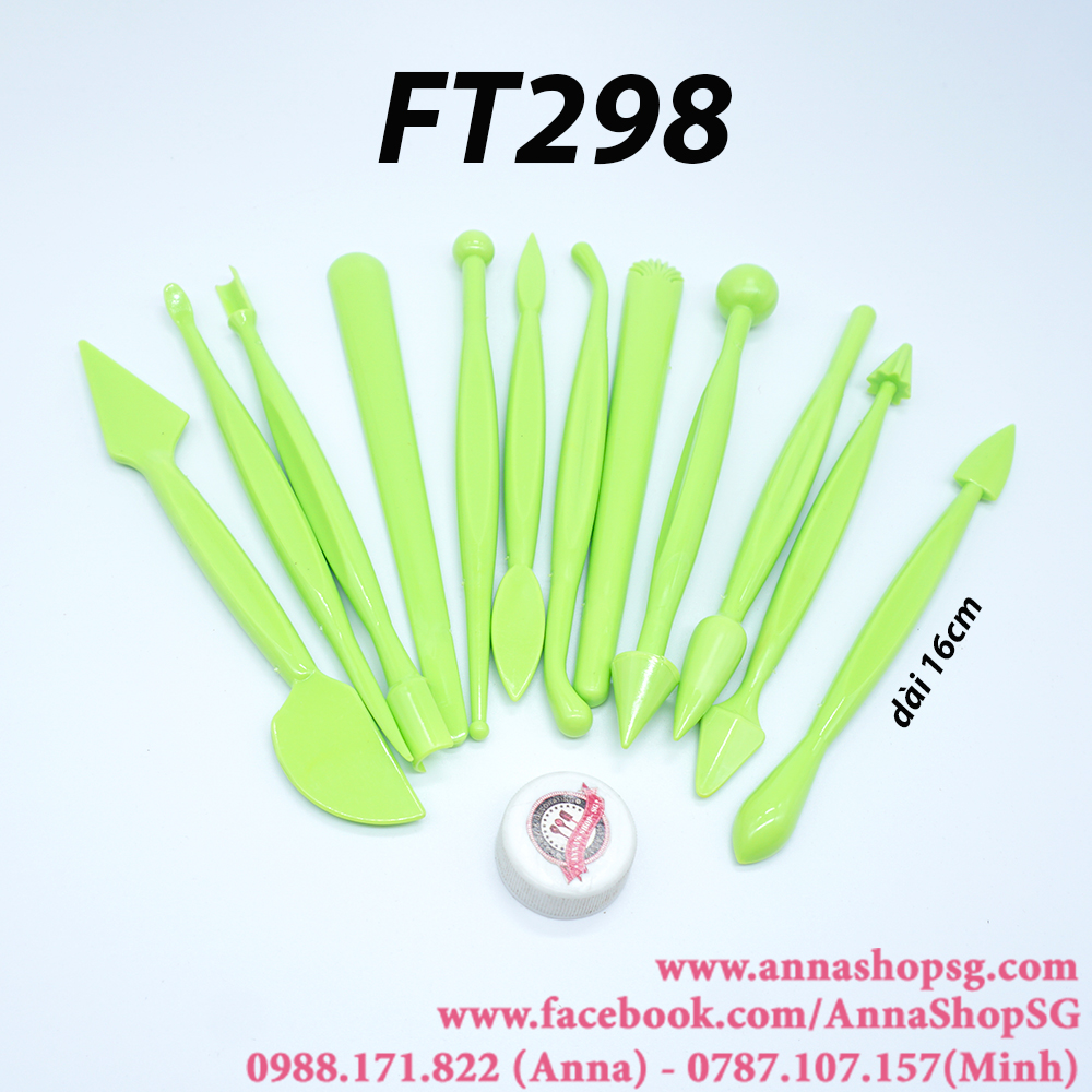 FT298 BỘ DỤNG CỤ TẠO HÌNH 12 MÓN LOẠI THƯỜNG