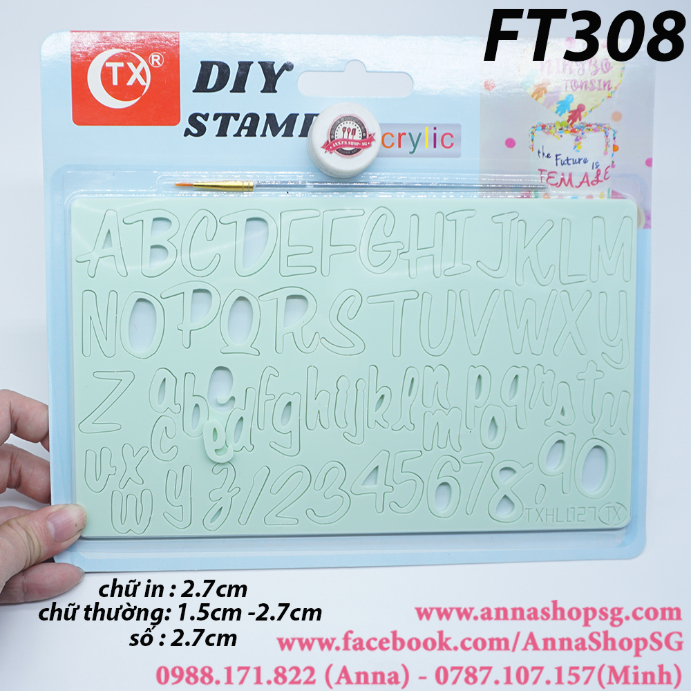 FT308 BỘ ẤN CHỮ ACRYLIC