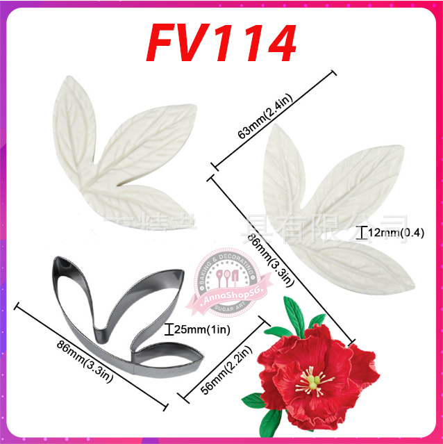 FV114 COMBO KHUÔN CẮT + VÂN LÁ MẪU ĐƠN