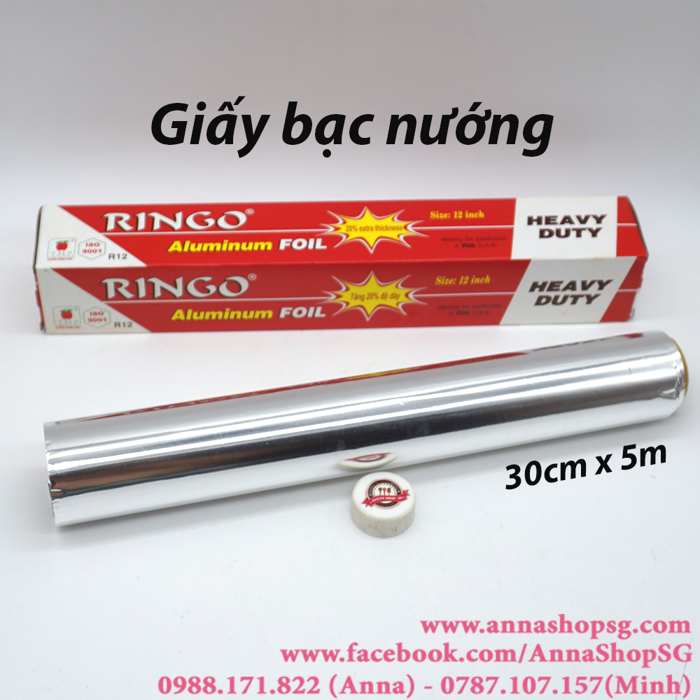 GIẤY BẠC NƯỚNG RINGO 30cm x 5m