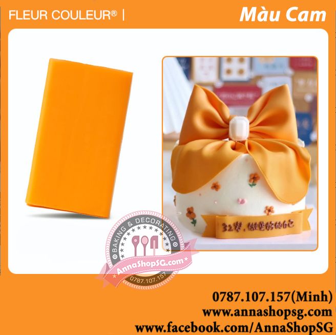 GUMPASTE FLEUR COULEUR NHIỀU MÀU (200g)