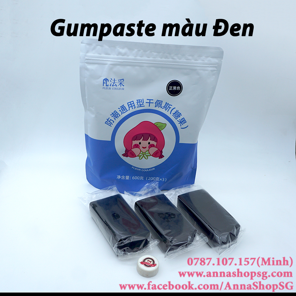 GUMPASTE FLEUR COULEUR NHIỀU MÀU (200g)