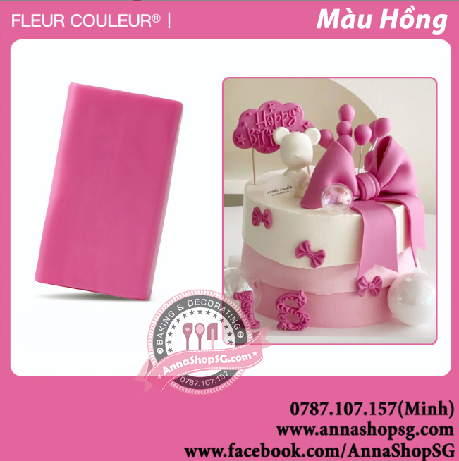 GUMPASTE FLEUR COULEUR NHIỀU MÀU (200g)