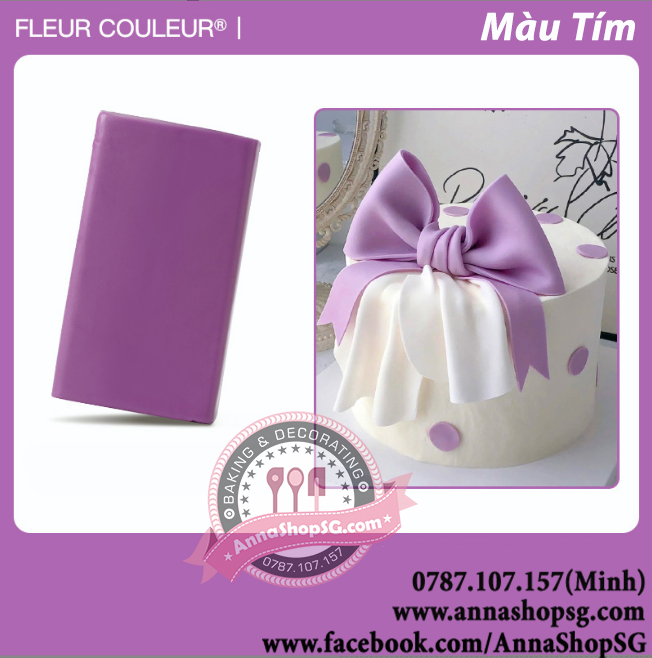 GUMPASTE FLEUR COULEUR NHIỀU MÀU (200g)
