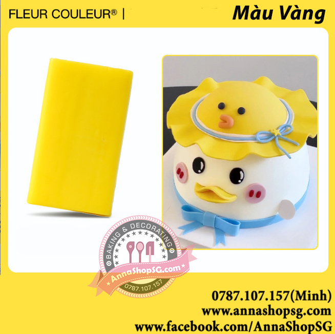 GUMPASTE FLEUR COULEUR NHIỀU MÀU (200g)