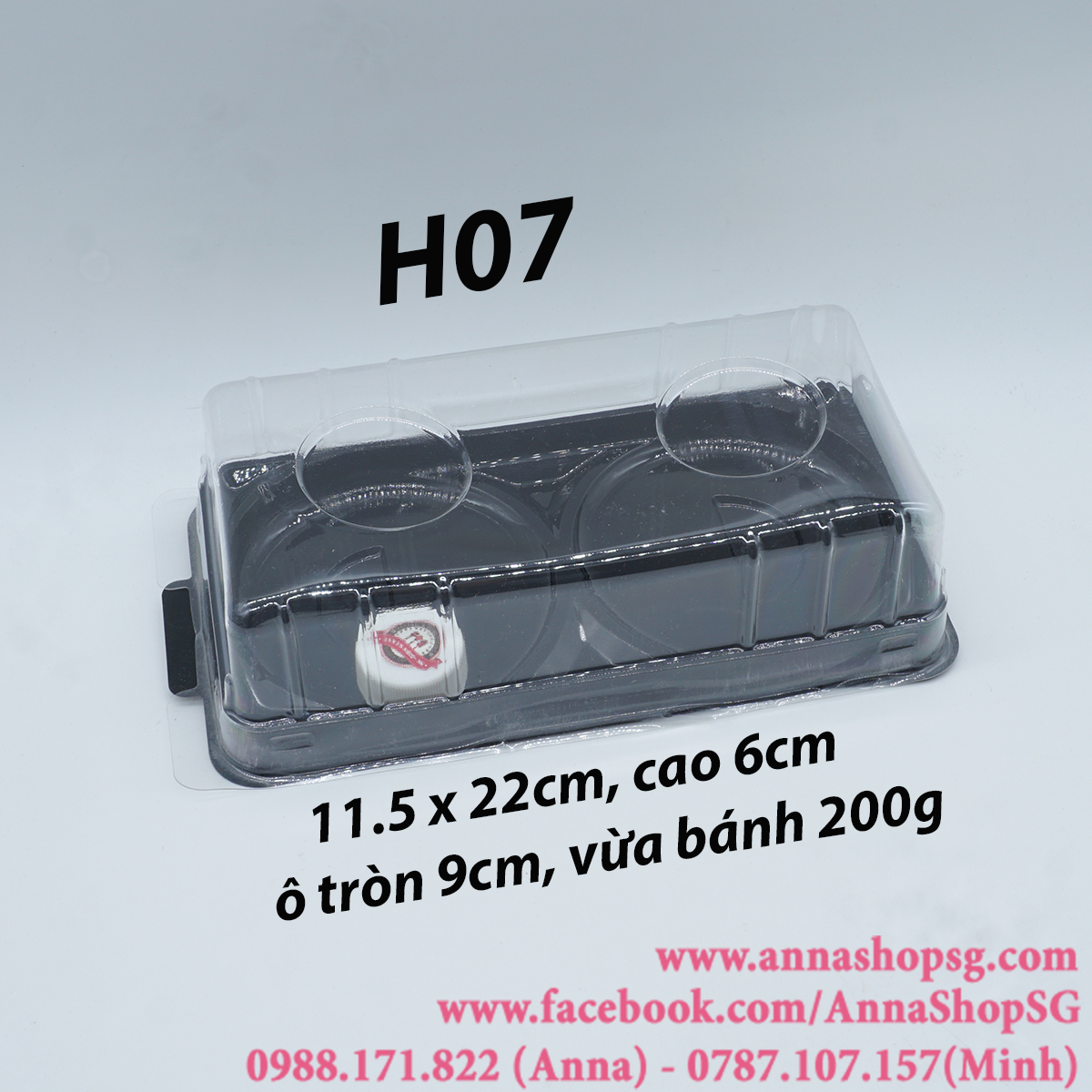 HỘP NHỰA 2 BÁNH 200g H07 (10c)